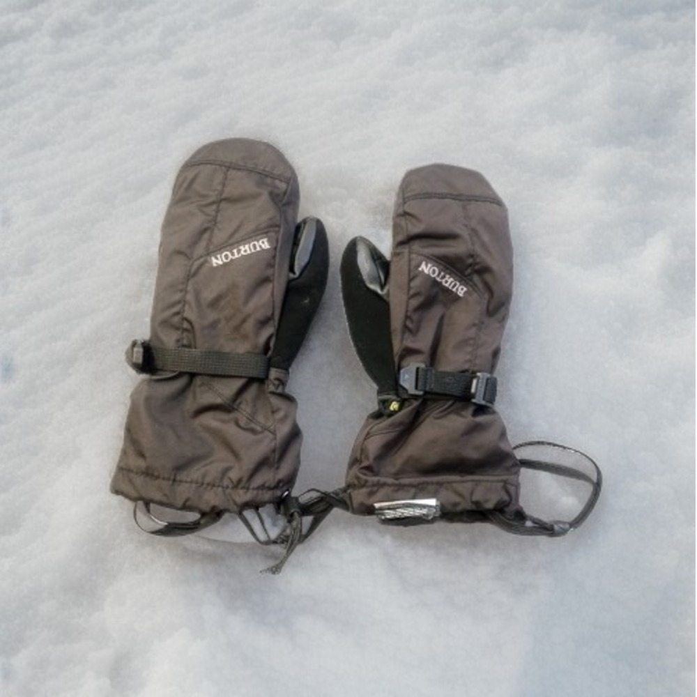 Burton Gortex Black Kid's Mittens Size Small Youth Ski Snowboard Waterproof
